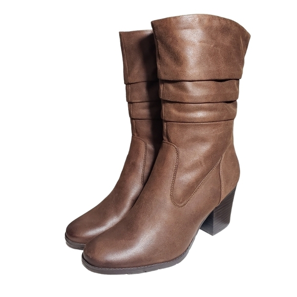 Baretraps Lovelace Brush Brown Mid-Calf Boots Sz 5M,10M - Picture 3 of 12